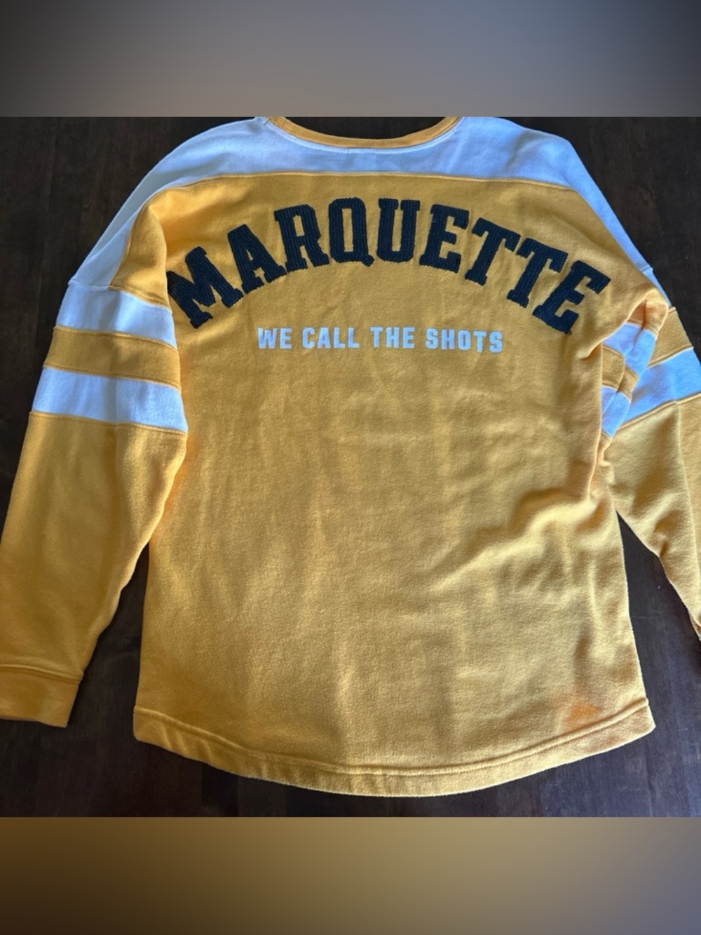 Victorias Secret PINK Wisconsin Marquette Top XS College Game Day Golden Eagles